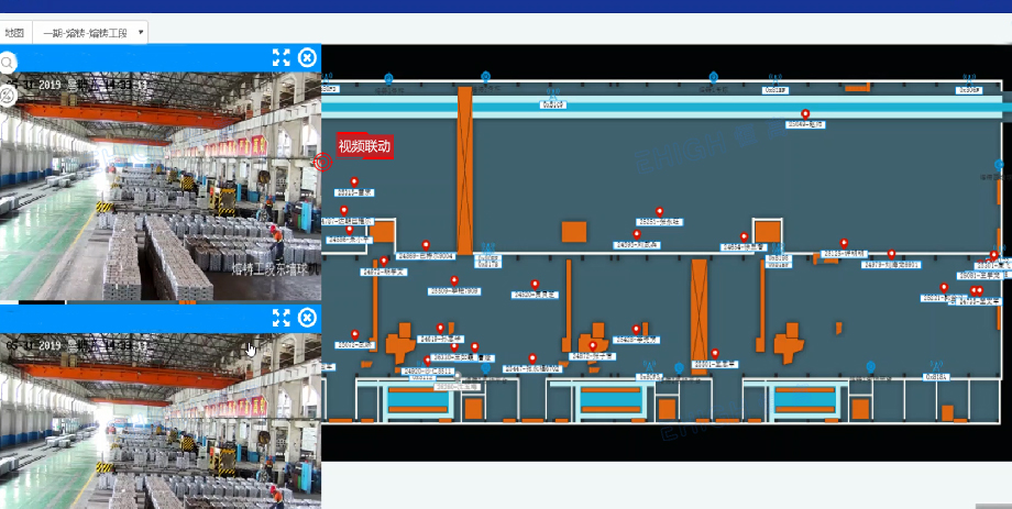 工厂人员定位之视频联动